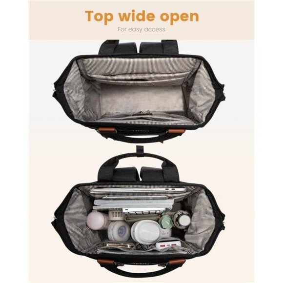 Laptop Backpack for Women Work Travel Backpack Purse, Commuter - Picture 4 of 16